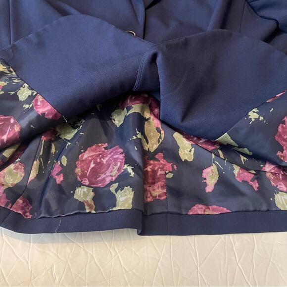 John Meyer Navy Blue Academia Career Office Jacket NWOT Size 16 - Picture 8 of 12
